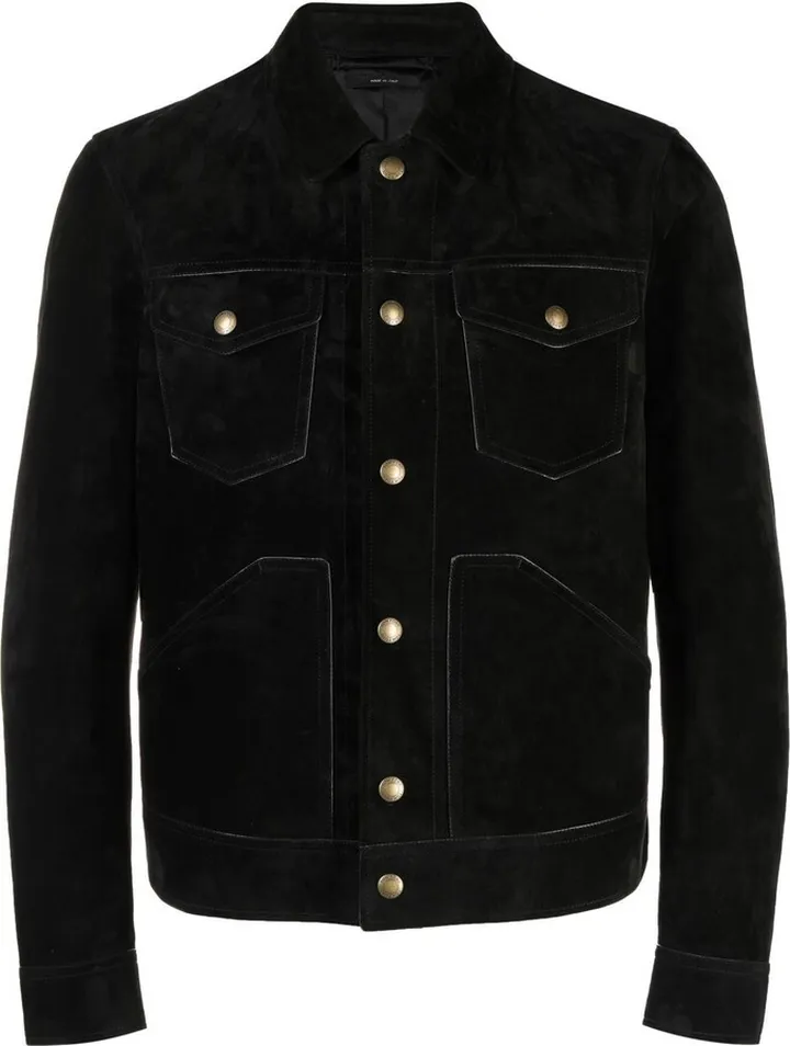 Four-Pocket Suede Western Jacket