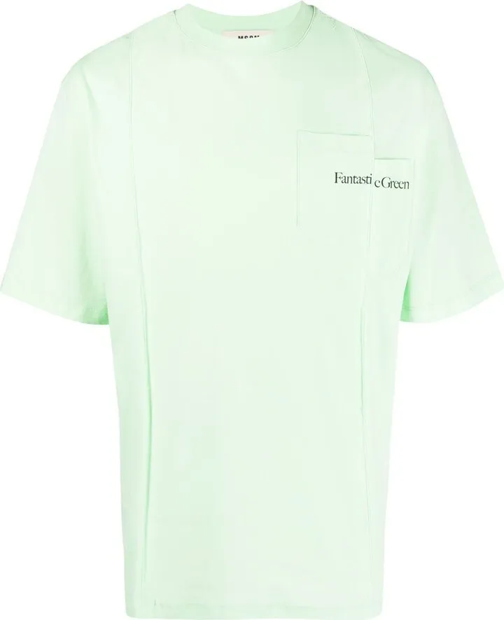 Fantastic Green asymmetric T-shirt
