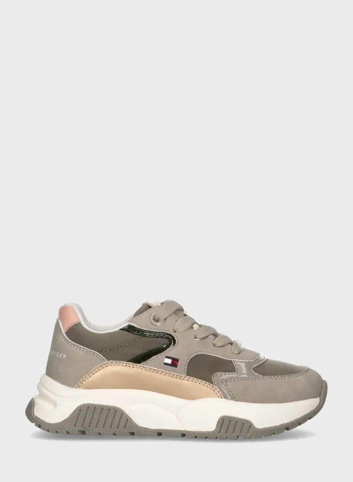 Kids Low Top Lace Up Sneakers