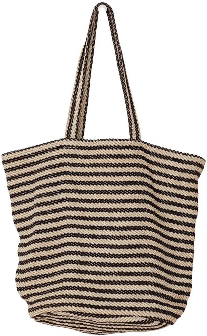 Paris Stripe Jute Tote