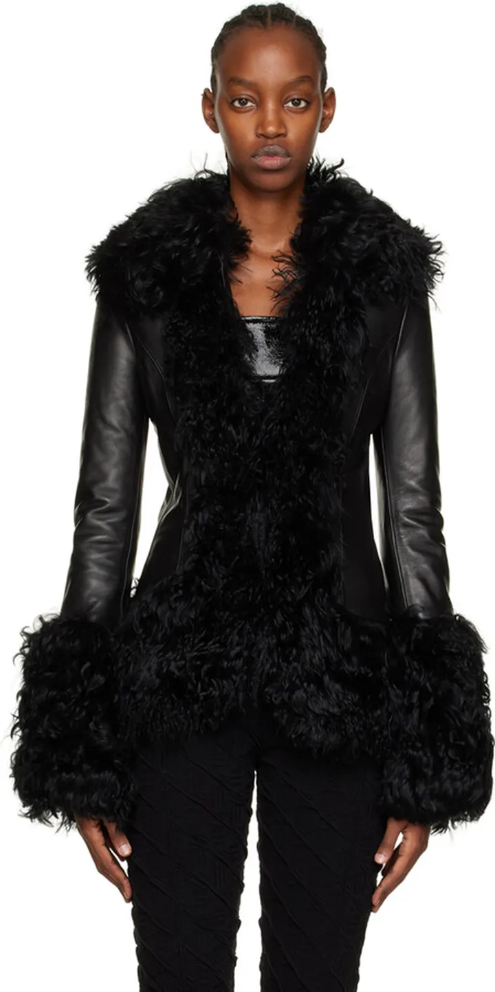 AMBUSH Black Midi Coat