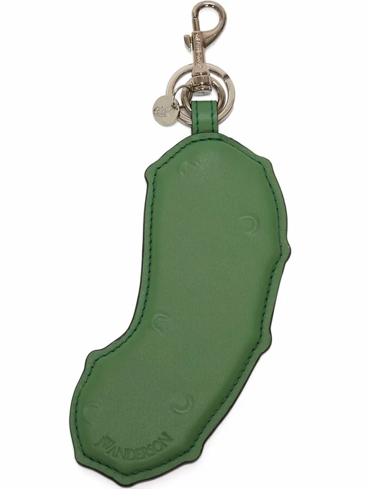 Gherkin leather keyring