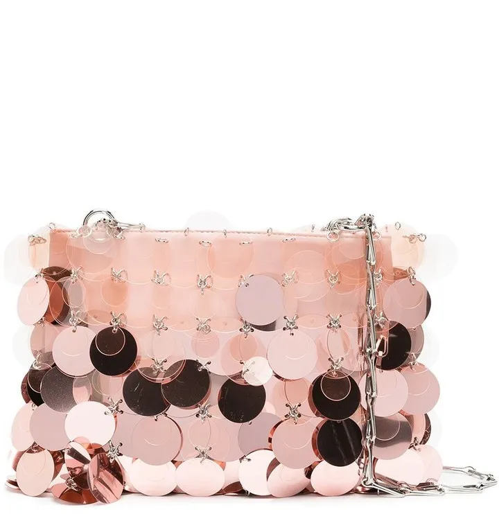 Sequin-Disc Shoulder Bag