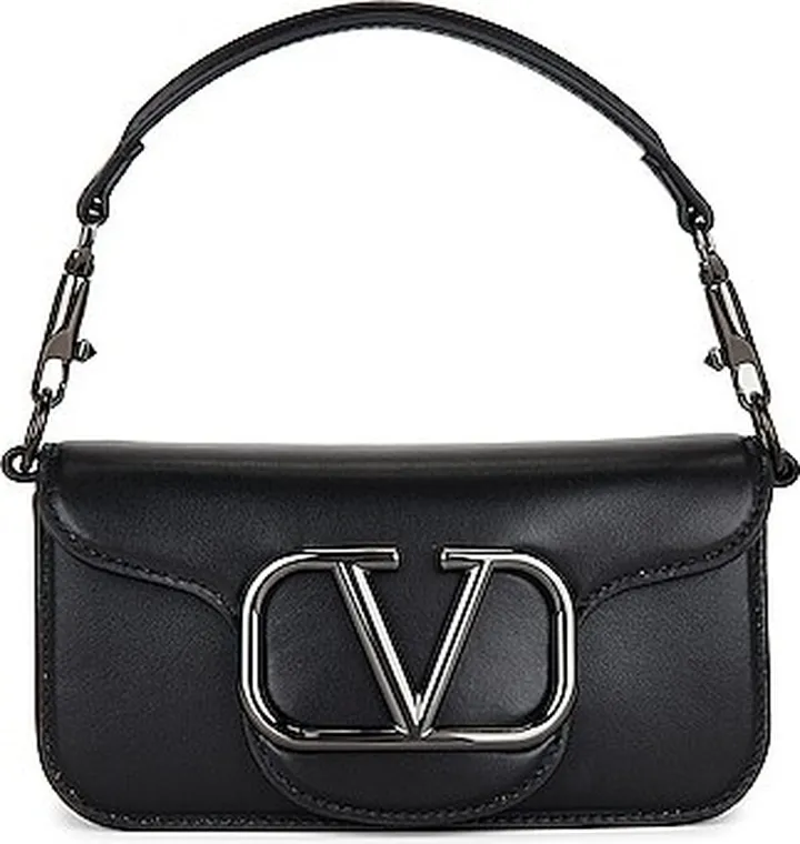 Valentino Garavani Small Loco Shoulder Bag in Black