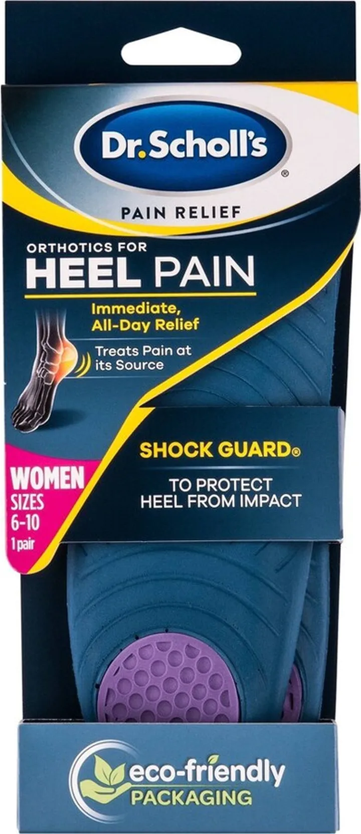 Dr. Scholl's Pain Relief Orthotics For Heel Pain For Women - Size 6-10