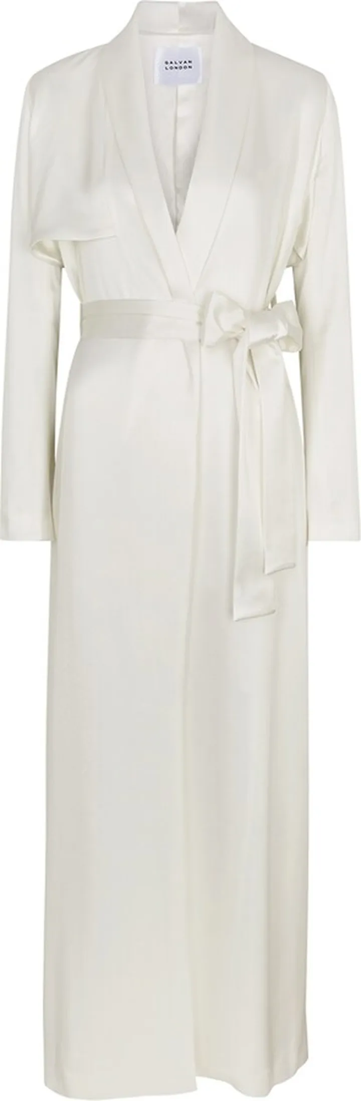 Galvan Belted Satin Trench Coat