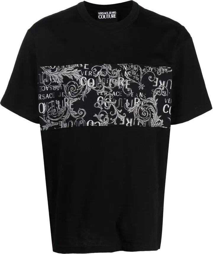 baroque-print T-shirt