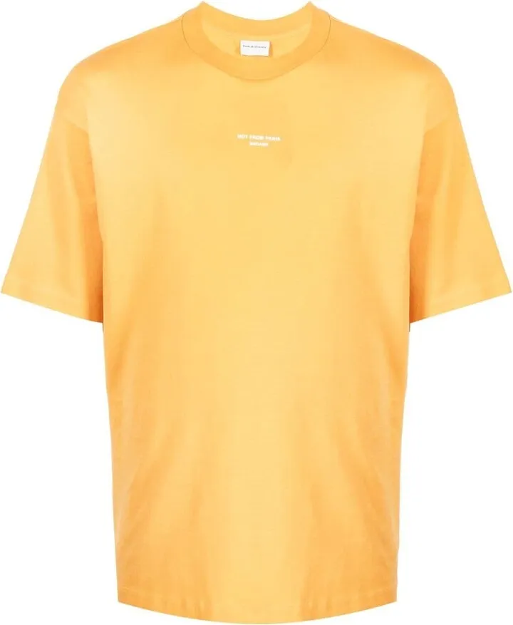motif print cotton T-shirt