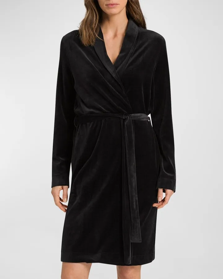 Favourites Shawl-Collar Velour Robe