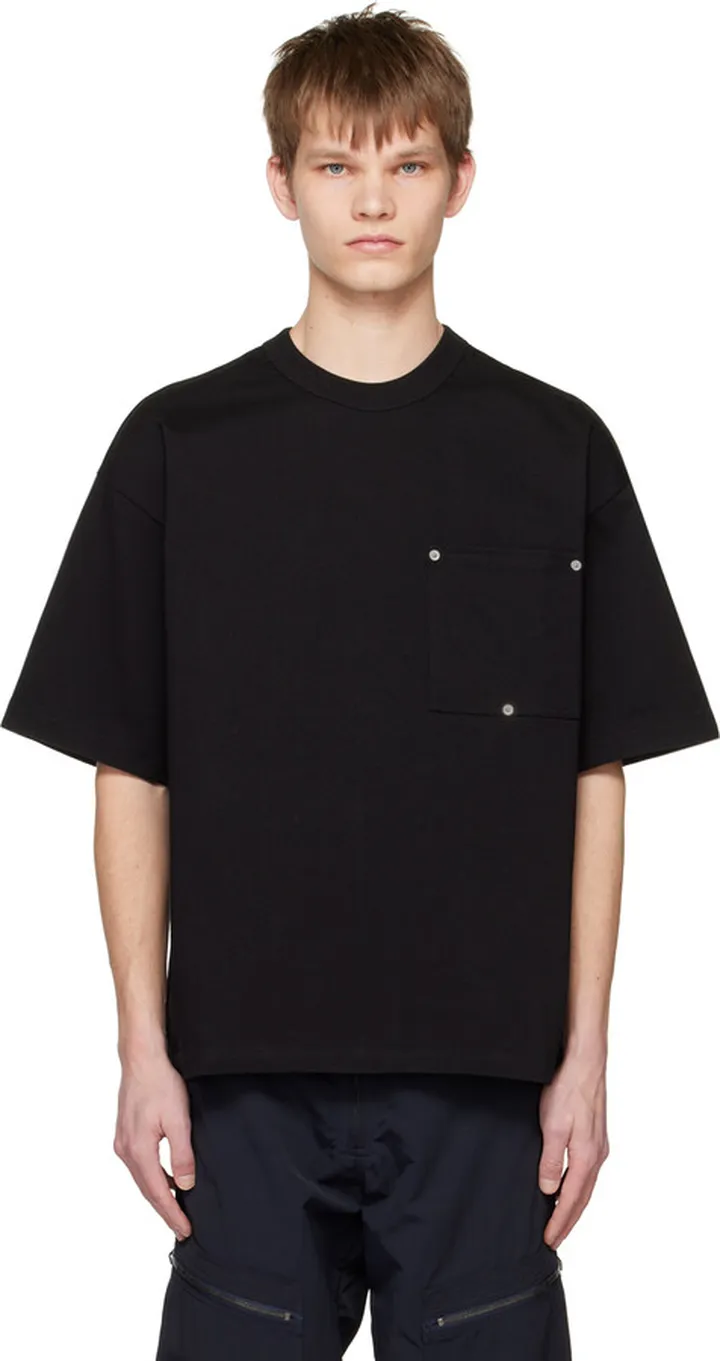 Bottega Veneta Black Relaxed-Fit T-Shirt