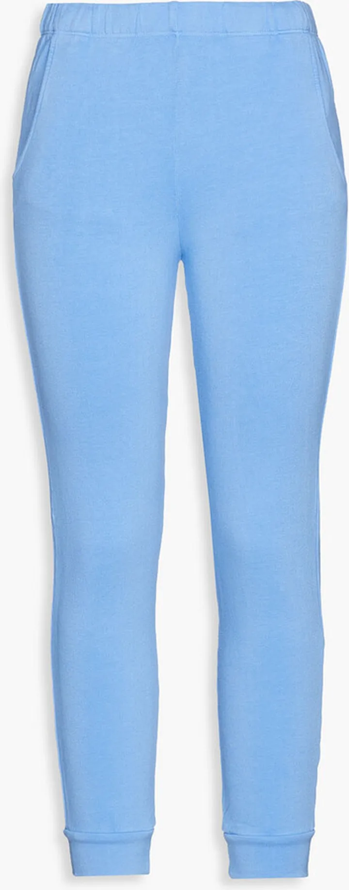 Cropped fleece track pants