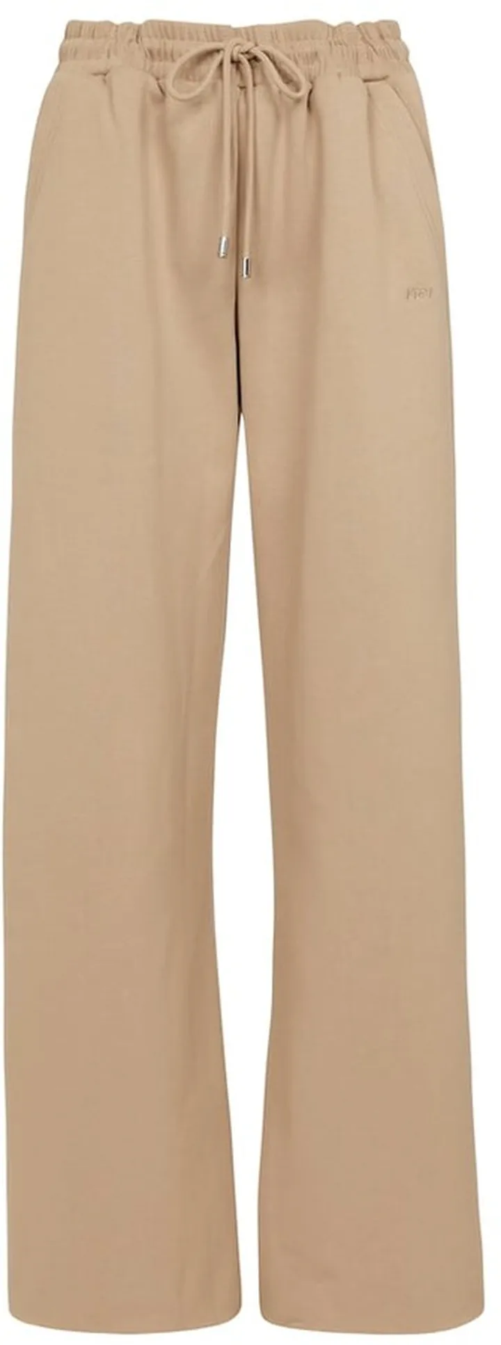 High-rise cotton-blend sweatpants