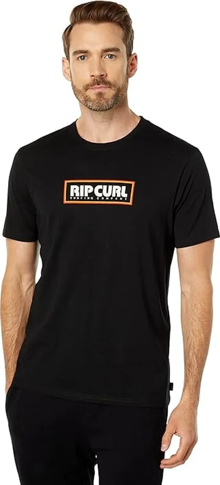 Rip Curl Big Mumma Icon Short Sleeve Tee (Black) Men's T Shirt