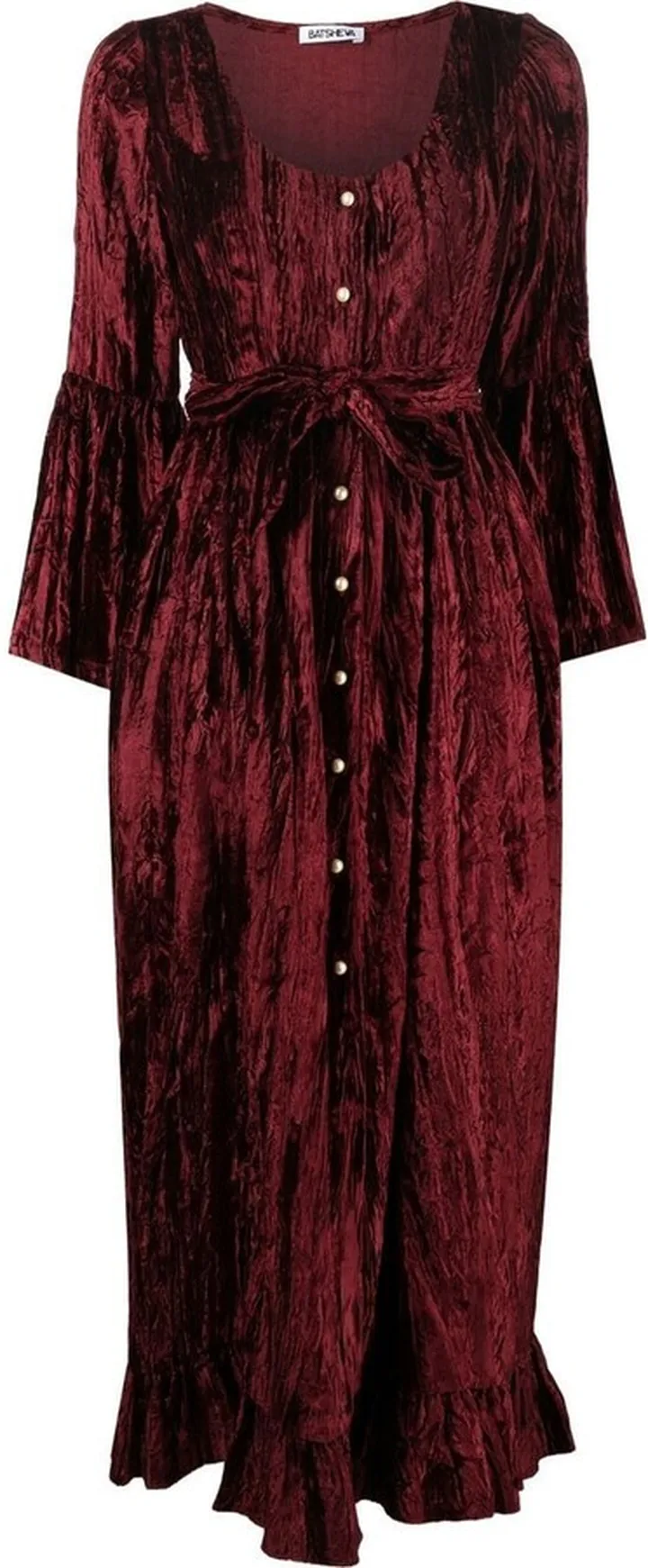 Avery velvet midi dress