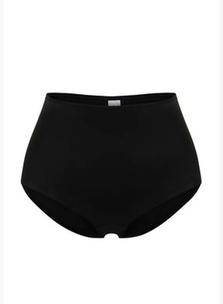 Black Bikini Bottom Shorts TBESS24BA00062