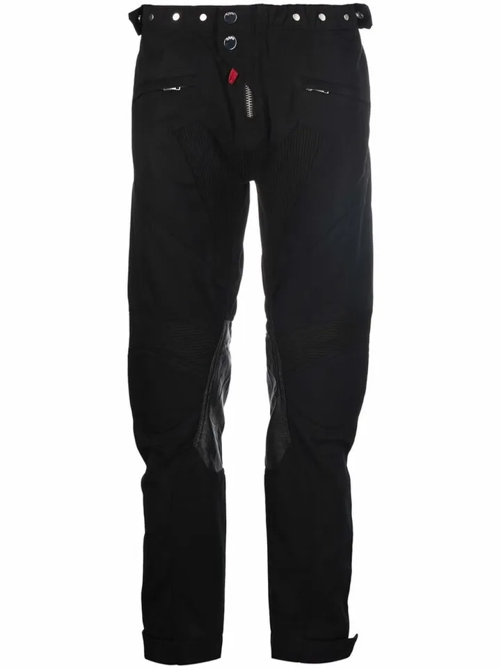 Logo-Patch Straight-Leg Trousers