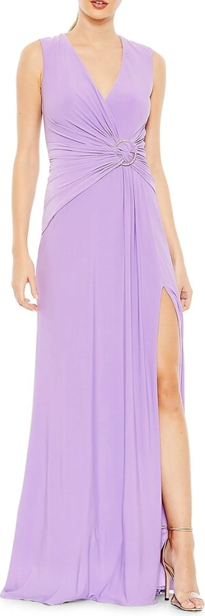 Draped A Line Gown