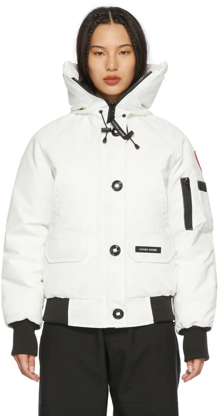 Canada Goose White Down Chilliwack Jacket
