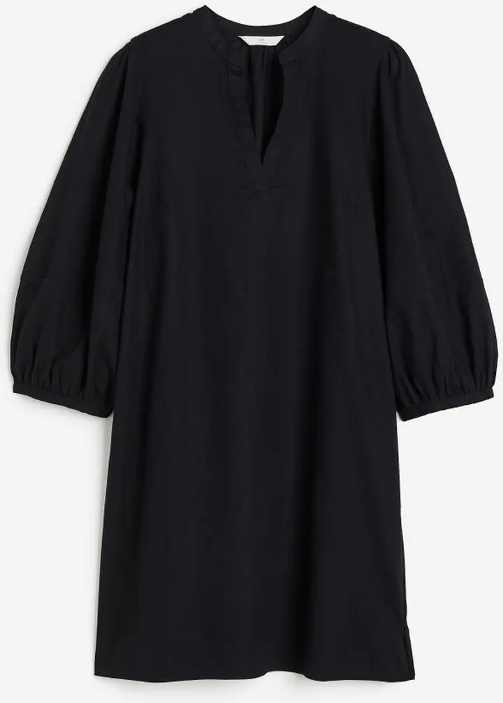 Linen-blend Tunic Dress