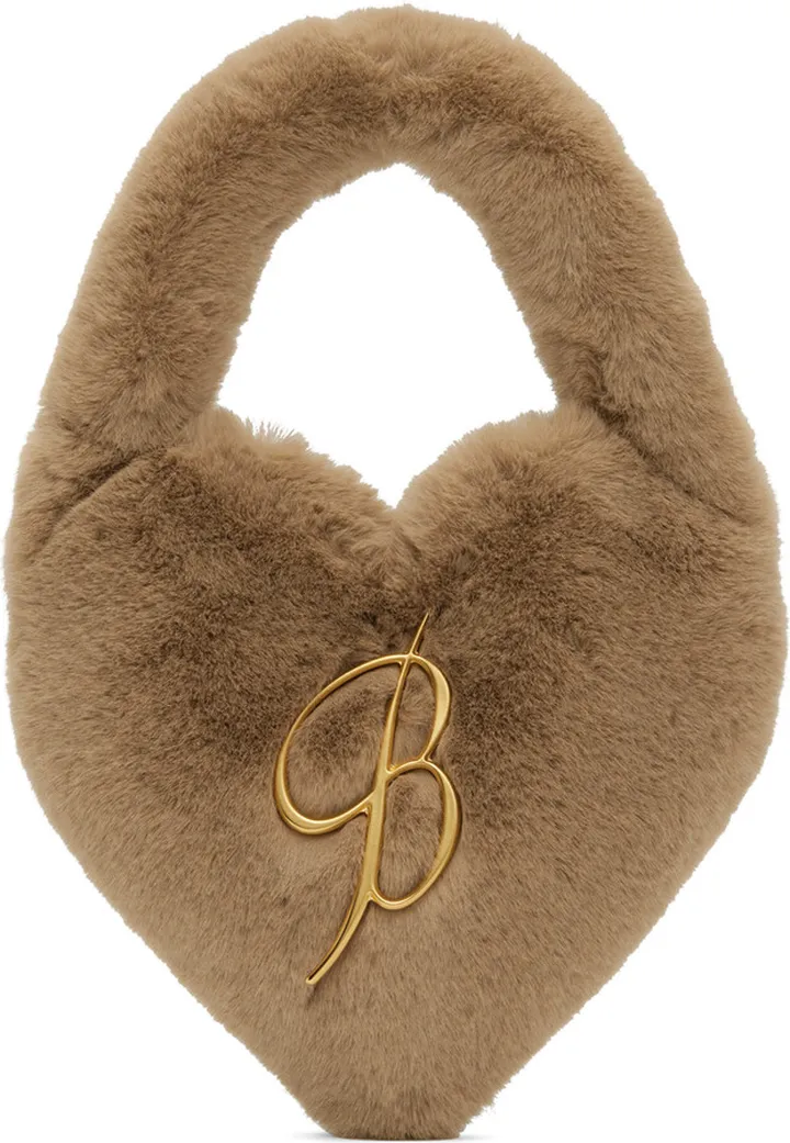 Blumarine Brown Heart Bag