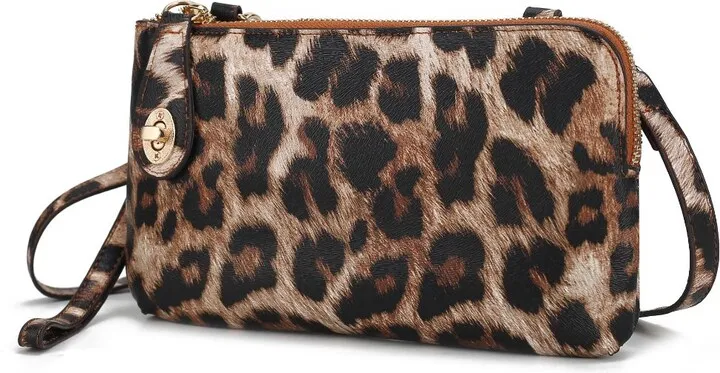 Noelle Vegan Leather Women’s Crossbody and Wristlet Bag