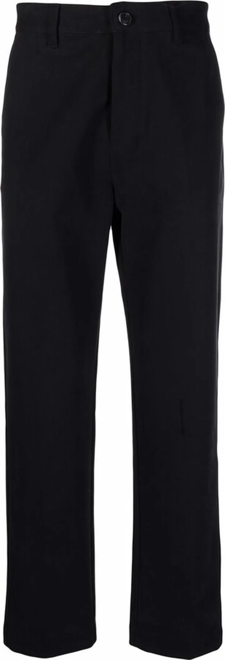 Straight-Leg Cotton Trousers