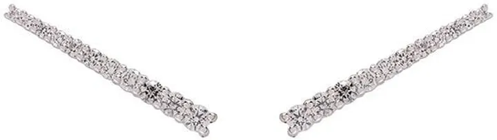 18kt white gold VERA diamond cuff earrings