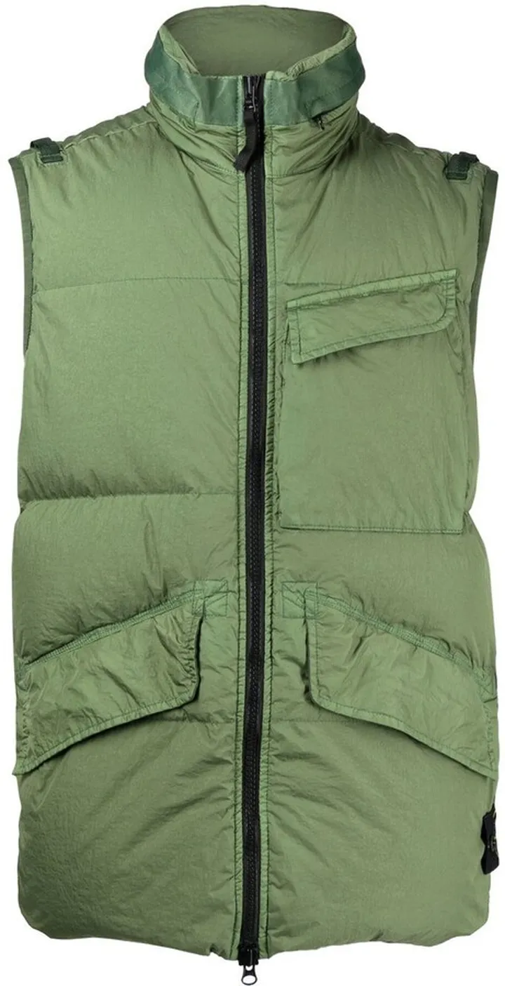 Compass-logo padded gilet