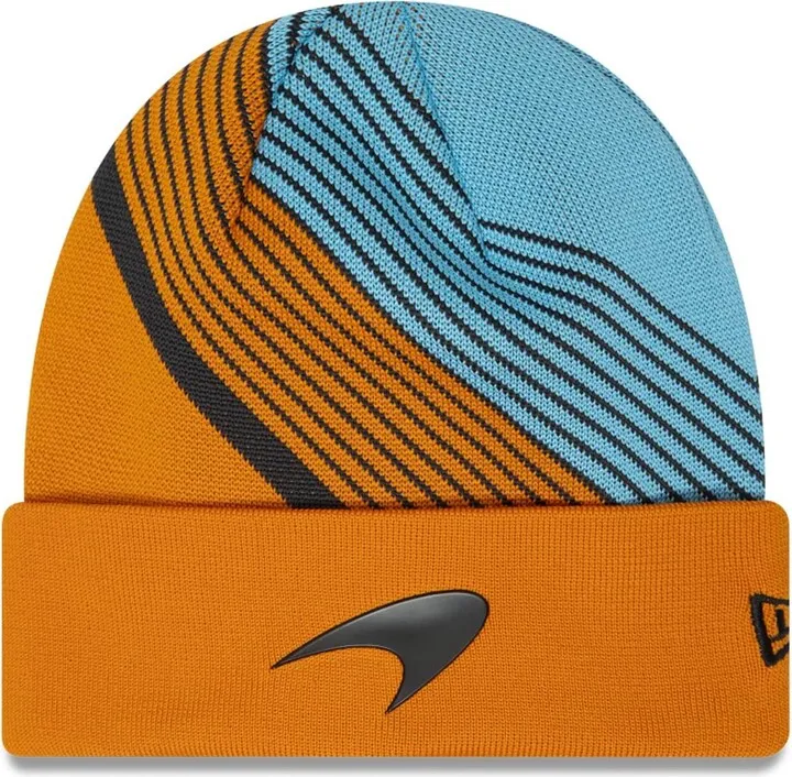 Men's New Era Orange McLaren F1 Team Cuffed Knit Hat