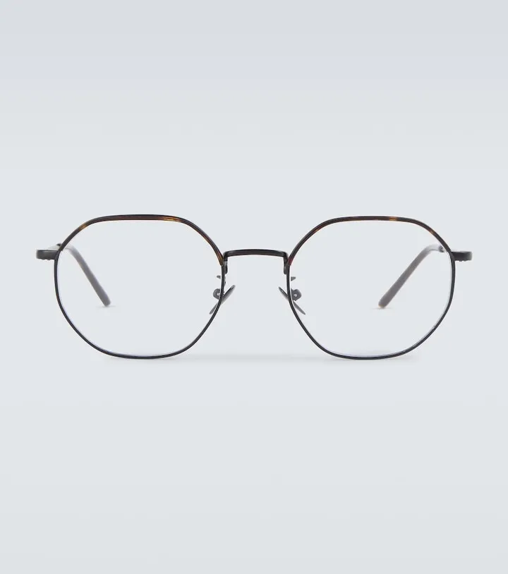 Metal frame glasses
