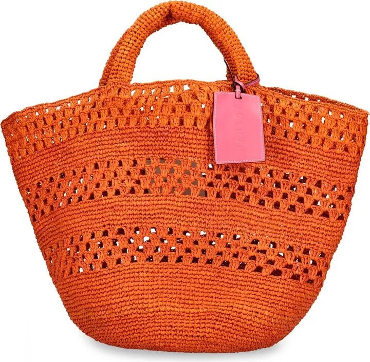 Panier woven raffia tote bag