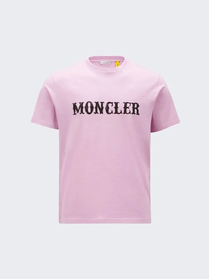 7 Moncler Fragment Short Sleeve T-Shirt Pink