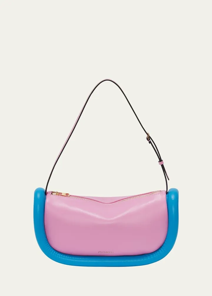 The Bumper Zip Leather Shoulder Bag