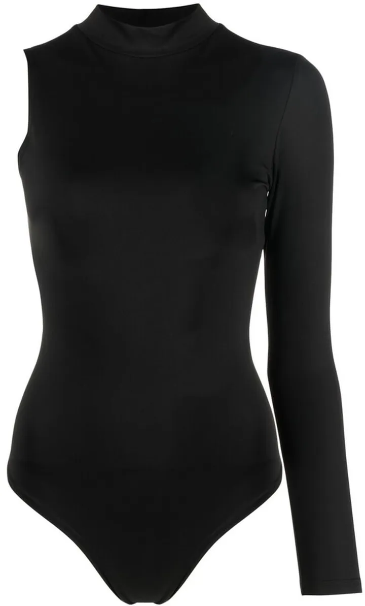 x Lia Aram one-shoulder high-neck bodysuit