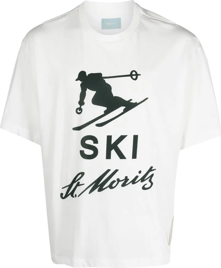 Ski graphic-print T-shirt