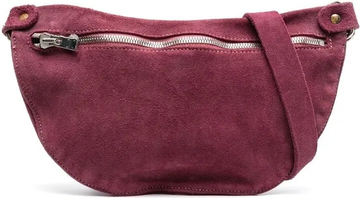 Zip-Fastening Suede Belt Bag