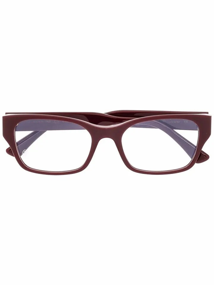 C de Cartier rectangular-frame glasses