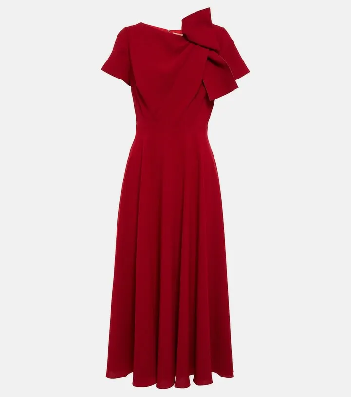 Luna crepe midi dress