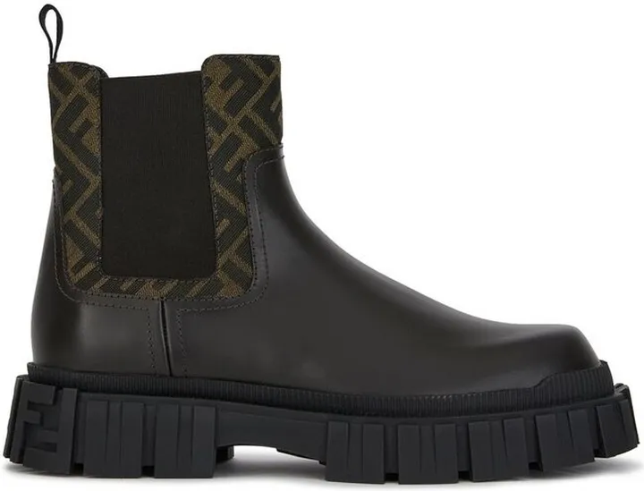 Fendi Force Panelled Chelsea Boots