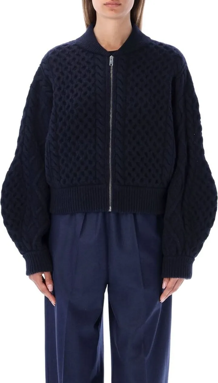 Stella McCartney Zipped Knitted Bomber Jacket