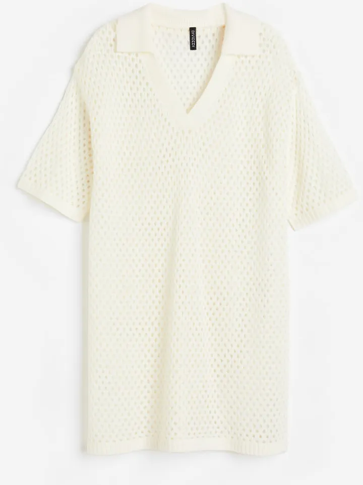 Hole-knit Dress