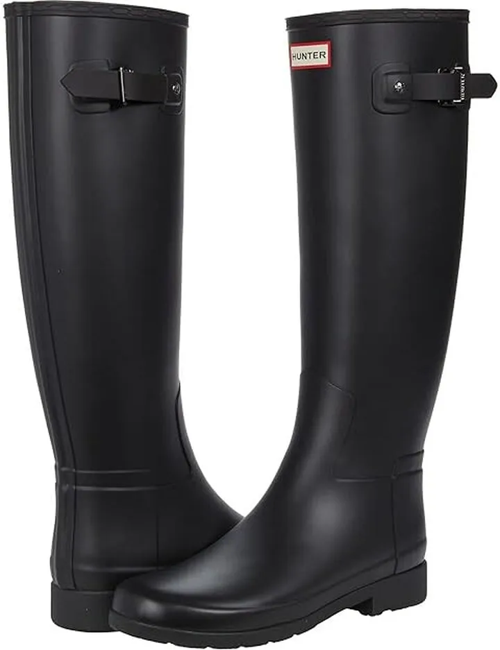 Hunter Refined Tall (Black) Women's Shoes