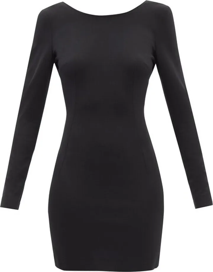 Scoop-back Jersey Mini Dress