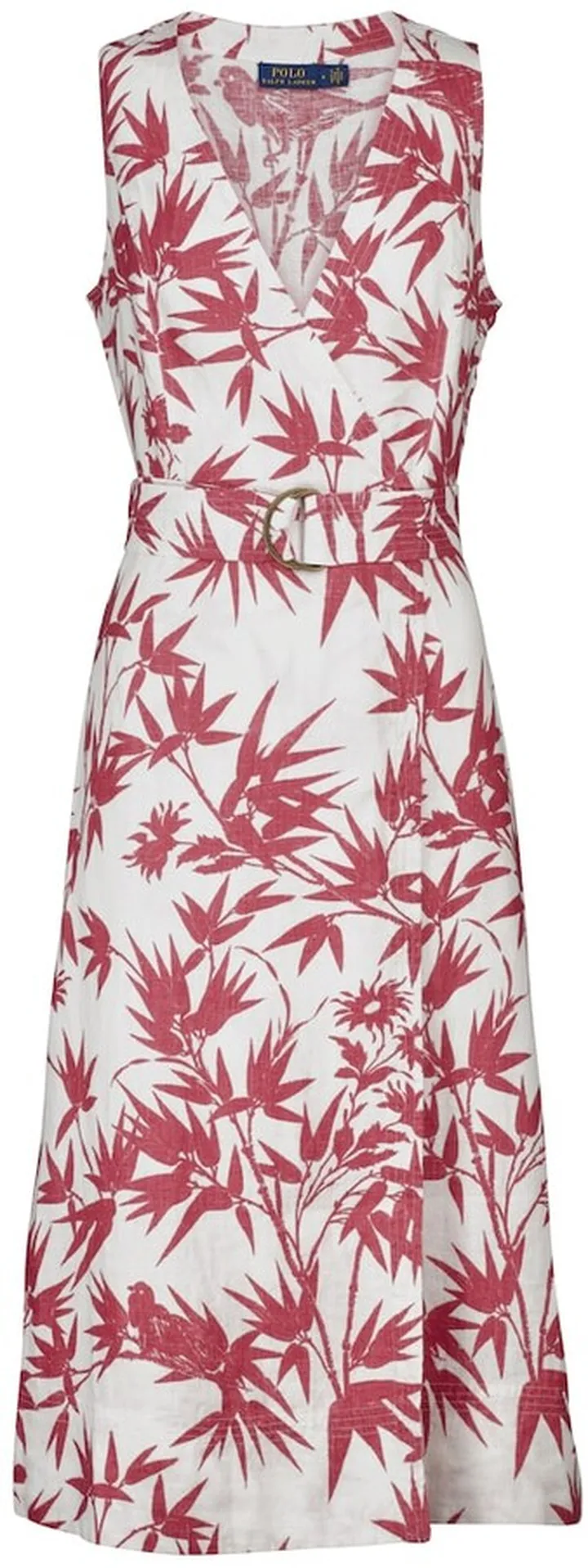 Floral linen maxi dress