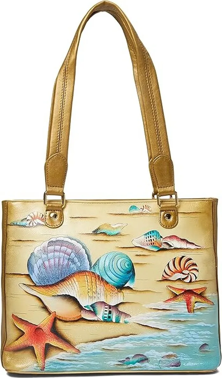 Anuschka Medium Shopper 677 (Gift of the Sea) Handbags