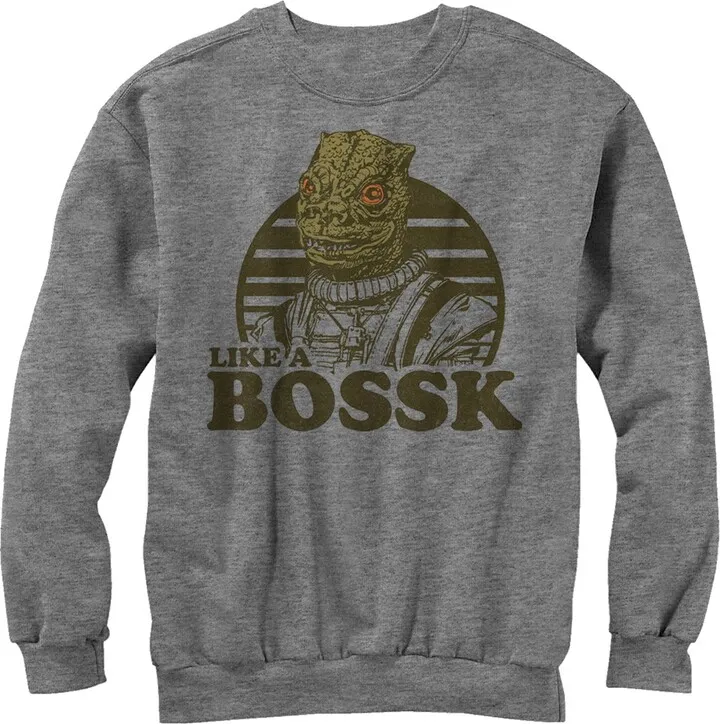 Men's Star Wars Like a Bossk Sweatshirt - Athletic Heather - Small
