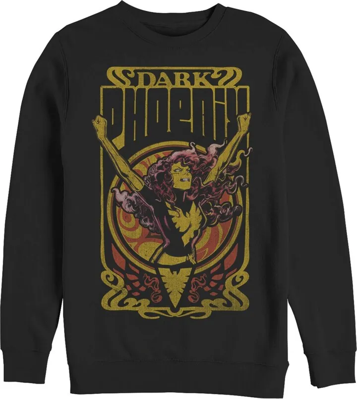 Men's Marvel X-Men Dark Phoenix Crest Sweatshirt - Black - Medium