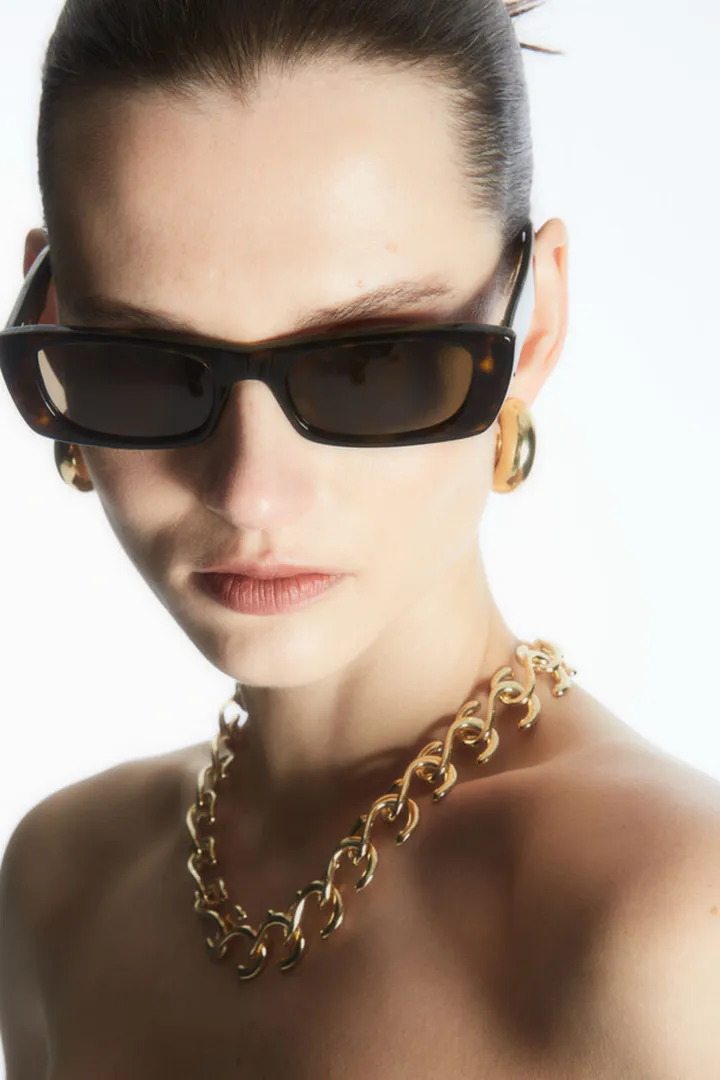 Narrow Cat-Eye Sunglasses