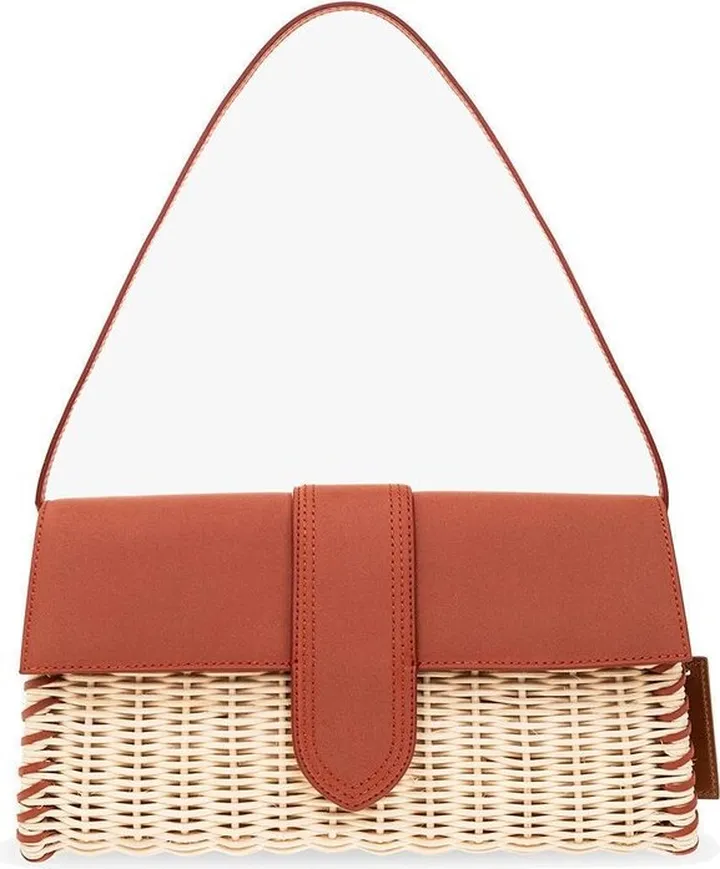 Jacquemus Le Bambino Long Osier Wicker Flap Bag