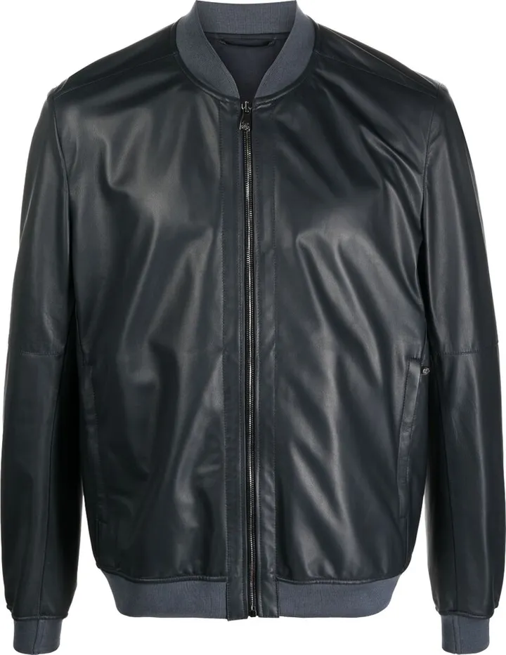 Leather Bomber Jacket